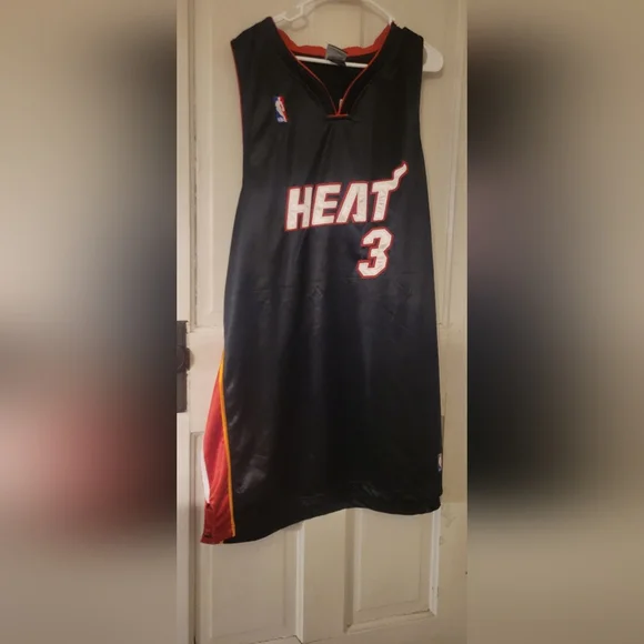 Adidas Miami Heat Jersey Dwayne Wade Authentic Basketball Jersey size 56 - Picture 1 of 3